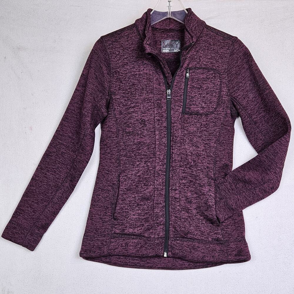 Marc New York Sweatshirt Women's Size Small Full Zip Jacket Purple 54163